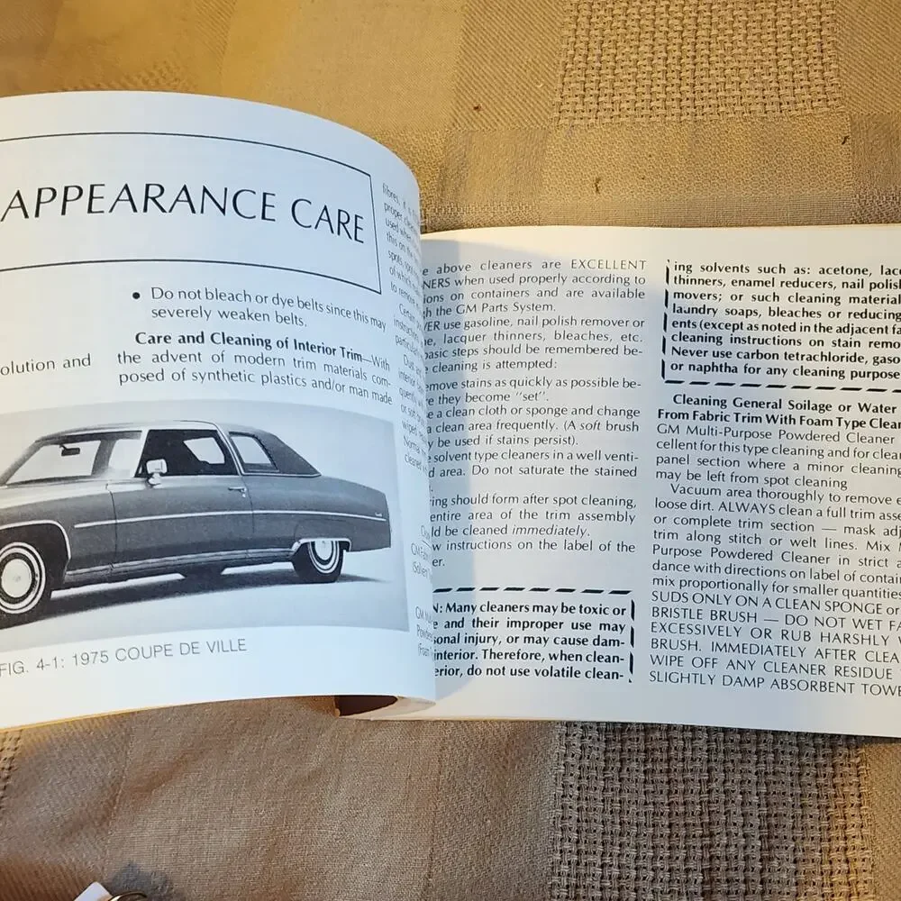 1975 Cadillac Owners Manual Original